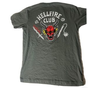 vintage insp Unisex Hellfire Club sz S pink grunge Metal goth.